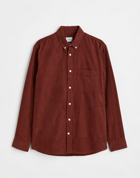 Regular fit corduroy shirt